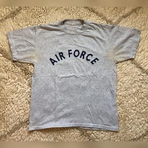VINTAGE 80s 90s UA Air Force Military T Shirt